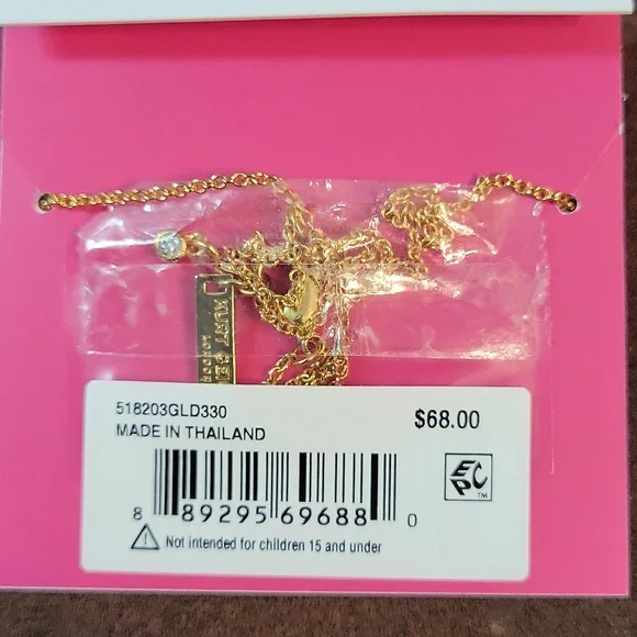 Kurt Geiger Emerald Cut Green Crystal Pendant Necklace - Picture 4 of 11